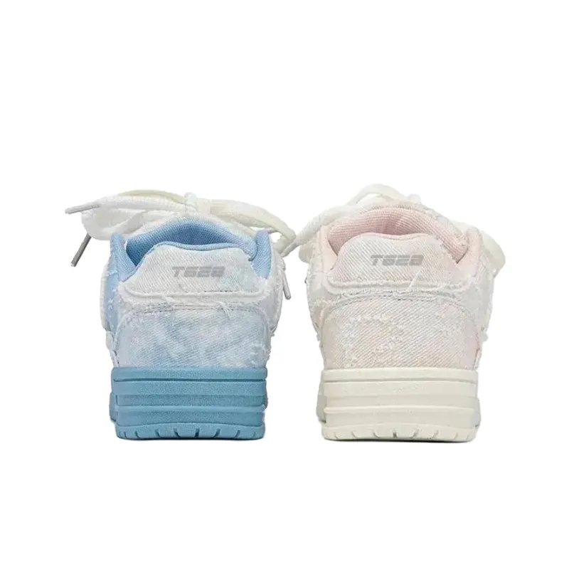 T628 Vintage Puffy Shoes Wear resistant, Lightweight, Breathable, And Non slip. Low Top Skateboard Shoes Unisex-46