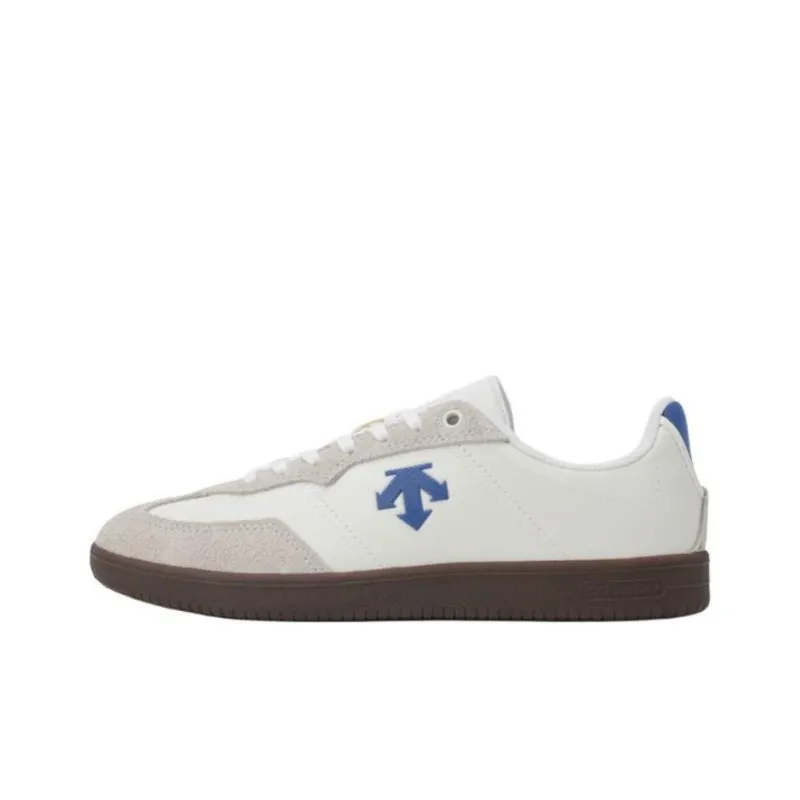 DESCENTE Edge Coat Anti Slip Wear Resistant Low Top Casual Shoes Unisex Beige Blue-0