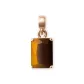 Tiger's Eye Stone Block Pendant
