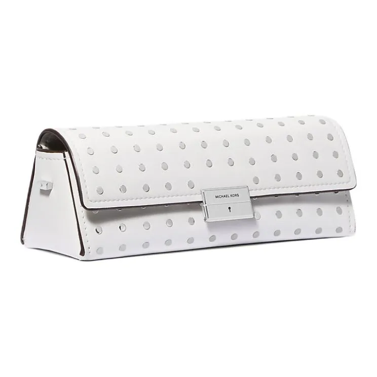 MICHAEL KORS Ludlow Leather Clutches Shoulder Bags Small Size Women's Optical White-1