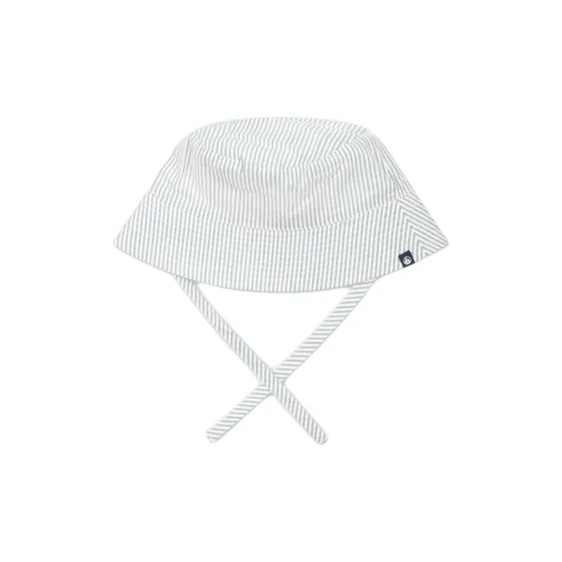 PETIT BATEAU Organic Cotton Bucket Hats Kids' White-0