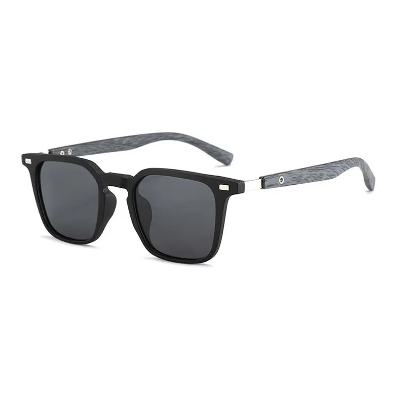 NOME TR/Memory Plastic Metal Square Sunglasses Unisex-4