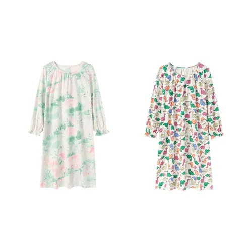 Herbal Primer Nightgown Women's Combo Set