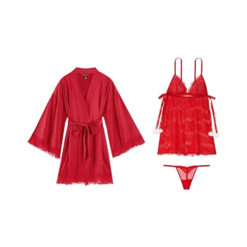 Victoria's Secret Pajama Set Women's Red