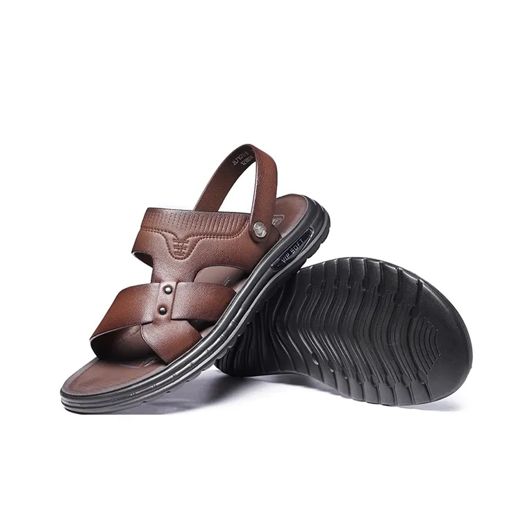LAORENTOU Beach Sandals Men Black-7
