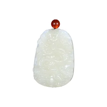 Jade Said Hetian Jade Pendants Unisex White Jade
