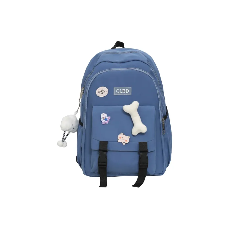 RUIPAI Nylon Backpack Regular Unisex Black/Pink/Blue/Purple-7