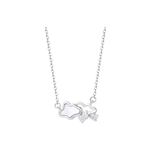 CLARKIA FLOWER S999 Fine Silver Necklaces Women's