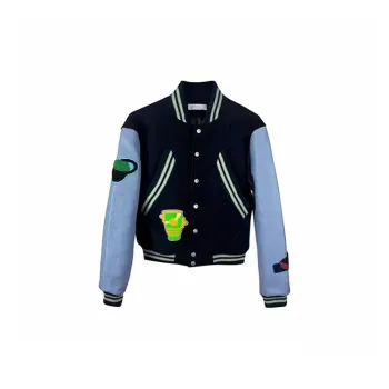 Universal Templates Baseball Jacket Unisex Navy Blue