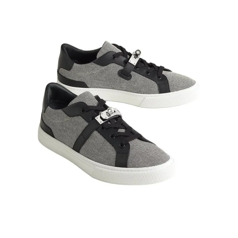 HERMES Day Low Top Skateboard Shoes Men's Black-2