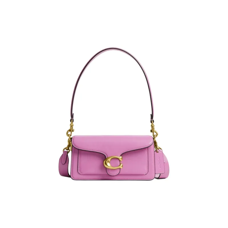 COACH Tabby Calfskin Crossbody Bag, Shoulder Bag Small Size Women's Fuchsia-0