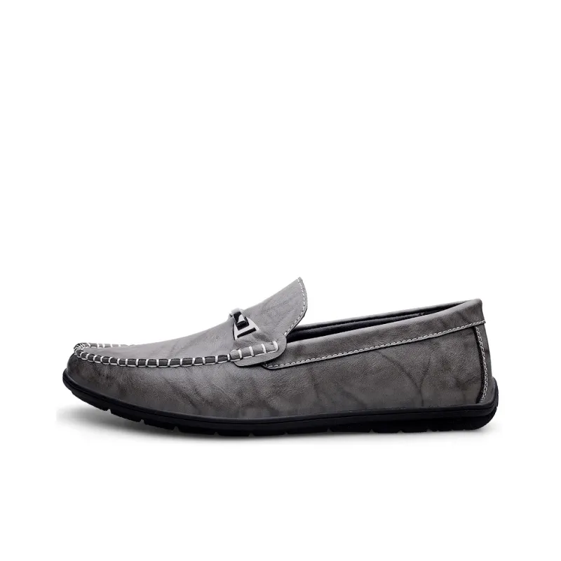 Bull charm Men's Casual Shoes Men Low Top Black/Gray-6