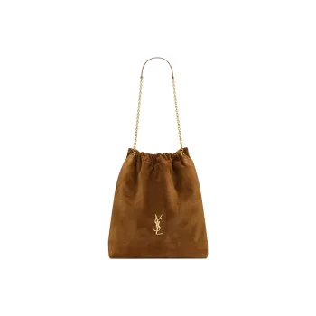 SAINT LAURENT Jamie Calfskin Shoulder Bag Large Size Women's Caramel