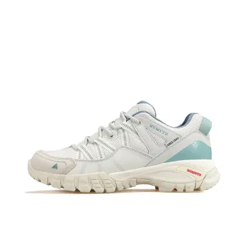 HUMTTO Wear Resistant Lightweight Rebound Low Top Outdoor Shoes Women's Beige Lotus Green