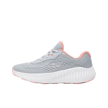 Skechers WOMEN'S GO Series Cushioning Rebound Low Top Running Shoes Women's Light Gray