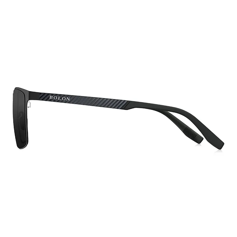 BOLON Stainless Steel Carbon Fiber Rubber Rectangular Sunglasses Unisex-2