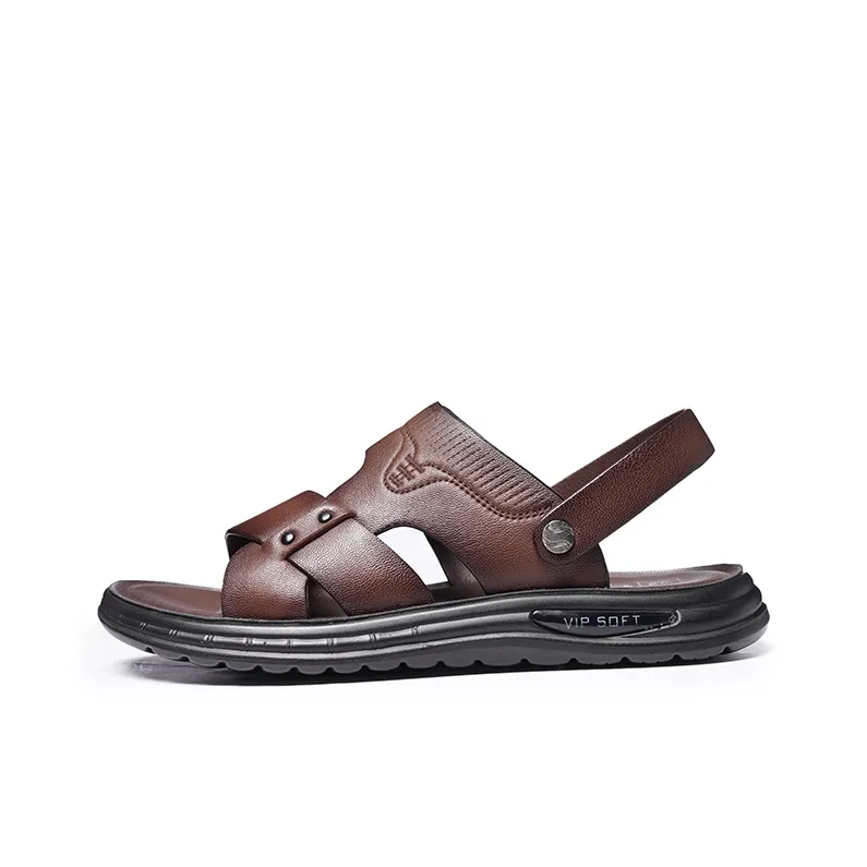 LAORENTOU Beach Sandals Men Black-5