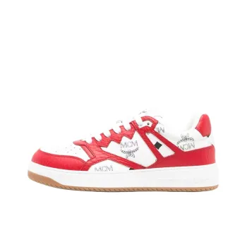 MCM Neo Terrain Visetos Low-Top Skateboard Shoes Men's Red