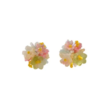 Vegetarian Resin Earrings Women's