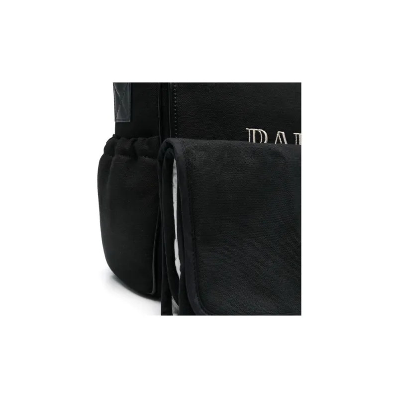 BALMAIN Logo Embroidered Foldover Top Changing Bag-3