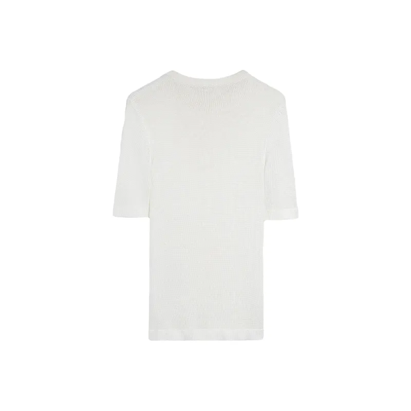 JIL SANDER Crochet flower Knit T shirt-1