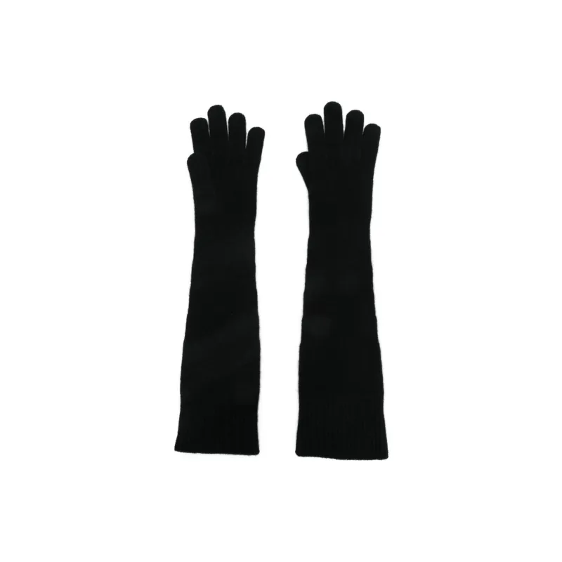 TOTEME Wool Cashmere Gloves Women's Black-0