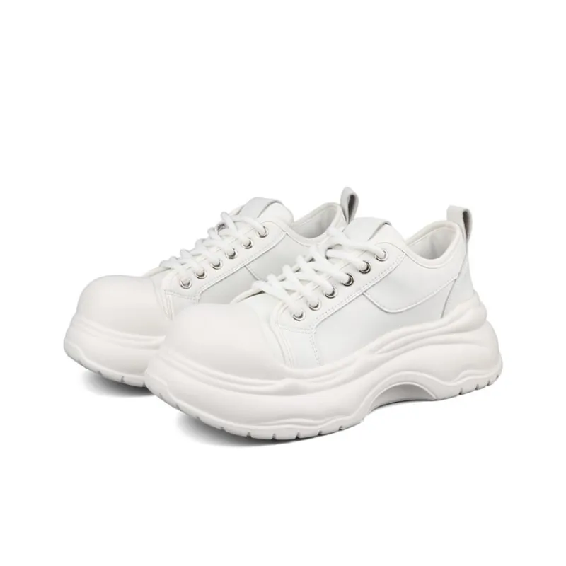WENPU Height Increasing Lightweight Breathable Low-Top Casual Shoes Women's-2