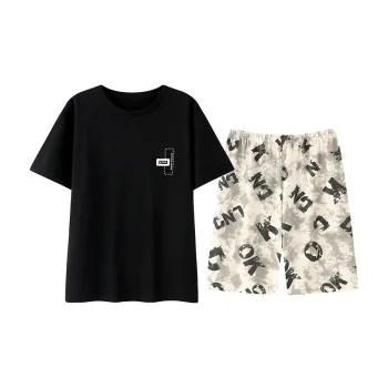 Lanza Pajama Set Men's Set Of 1 Black