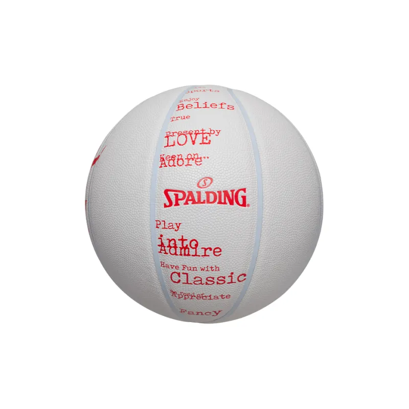 SPALDING x Coca Cola Co branded Collection PU Basketball Minimalist White Size 7 Street Training Competition Unisex-2
