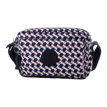 Kipling Polyester Shoulder Bag, Crossbody Bag Women's Blue & White
