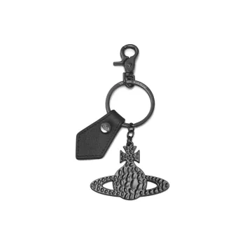 Vivienne Westwood Suede Keychains Unisex Black