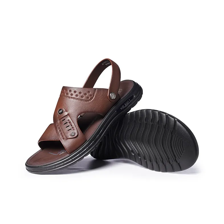 LAORENTOU Beach Sandals Men Black-7