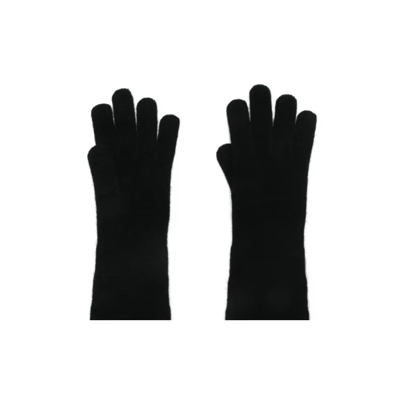 TOTEME Wool Cashmere Gloves Women's Black-2