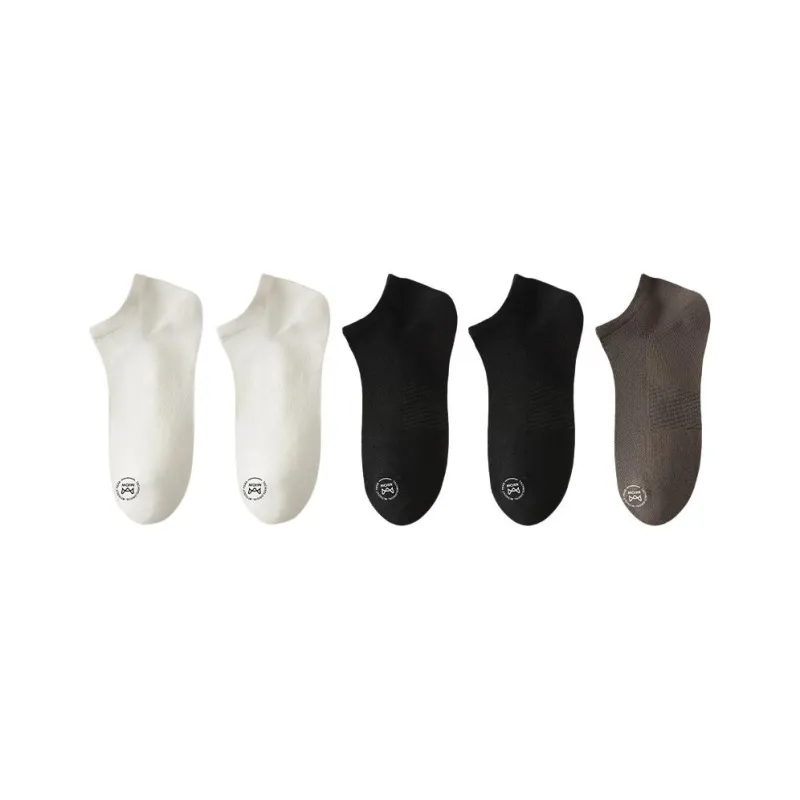MIIOW No Show Socks Men's 5 Pack-0