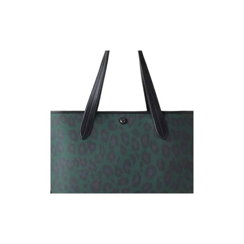 Mulberry Polyurethane Tote Bag Shopping Bag Handbag Regular Women's Dark Green-3