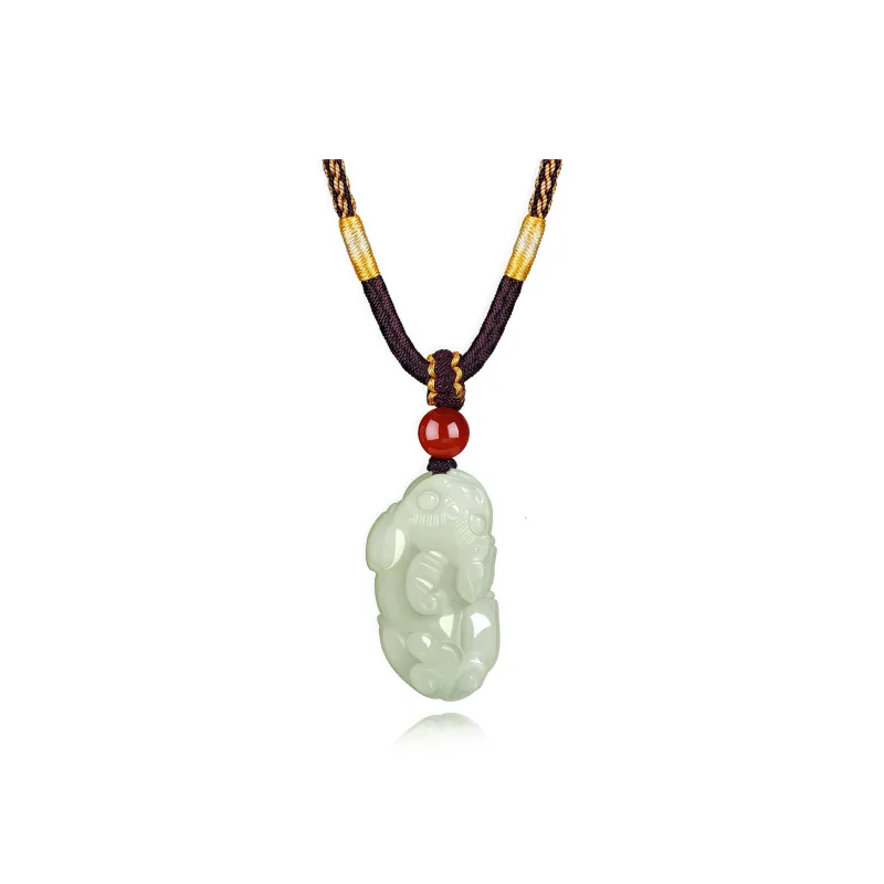 Di Su Xing Pendants White Jade Women's-0