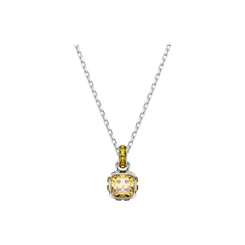 Swarovski Birthstone Necklaces Women's Yellow