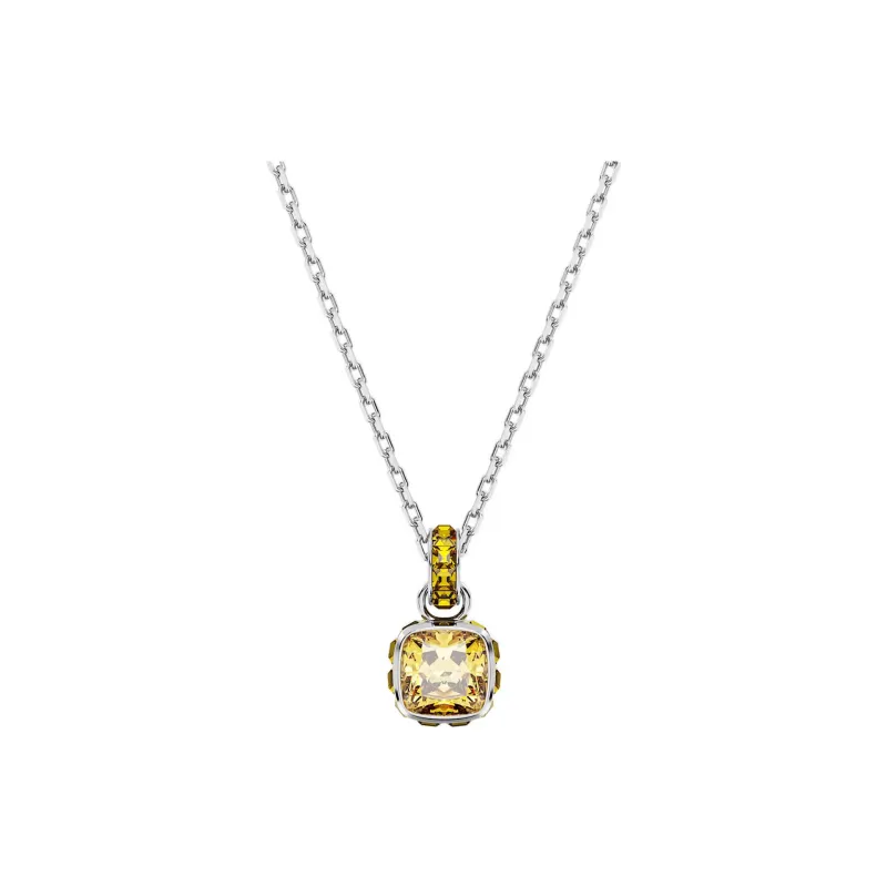 Swarovski Birthstone Necklaces Women's Yellow-0