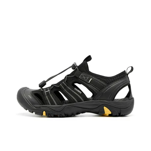 QIAODAN Abrasion Resistant Slip Resistant River Trekking Shoes Men's Black