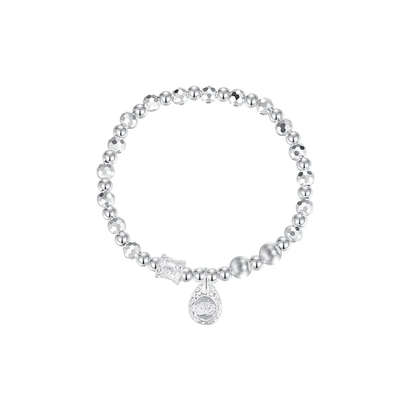 Heart Grass 999 Fine Silver Bracelets Women's-0