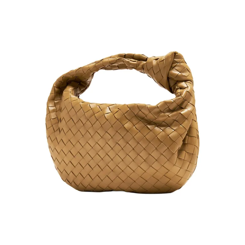 Bottega Veneta JODIE Leather Handbag Trumpets Women's Brown-1