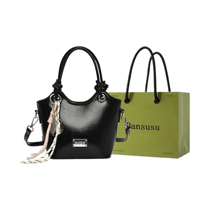 Bansusu PU Handbag Regular Women's Ecru/Yellow/Pink/Blue/Black-16