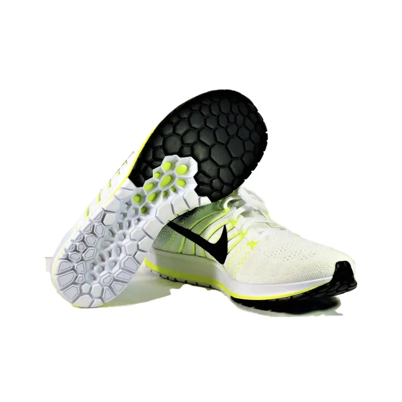Nike Flyknit Streak Anti Slip Wear Resistant Low Top Casual Running Shoes Men's White Black-2