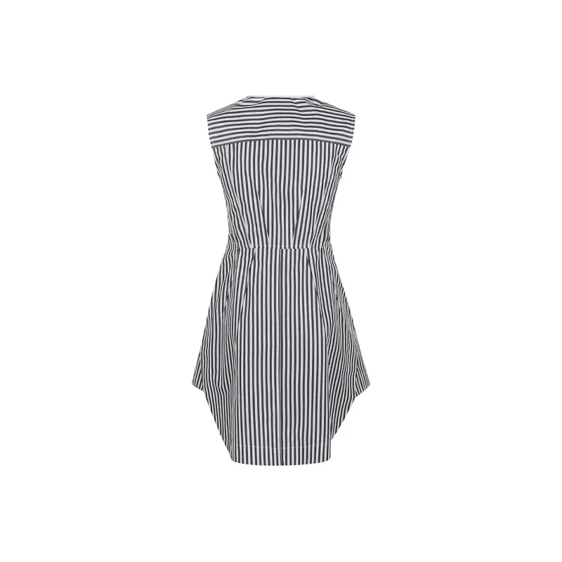 SportMax Striped Sleeveless Dresses-1