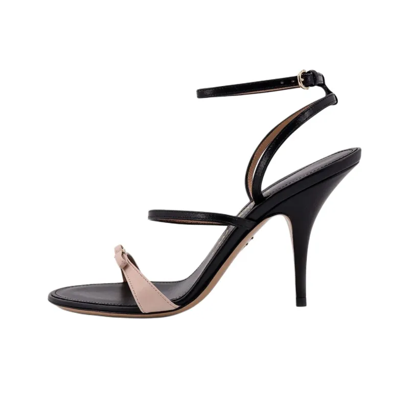 FERRAGAMO Ariel One Strap Sandals 9.5cm Women's Black-0