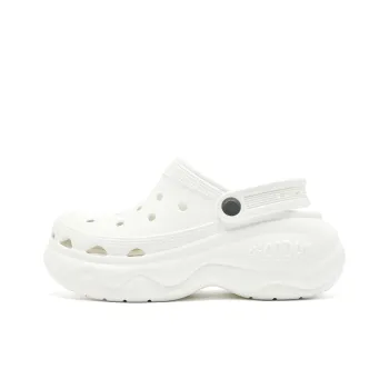 QIAODAN Hamburger Clogs Women's White