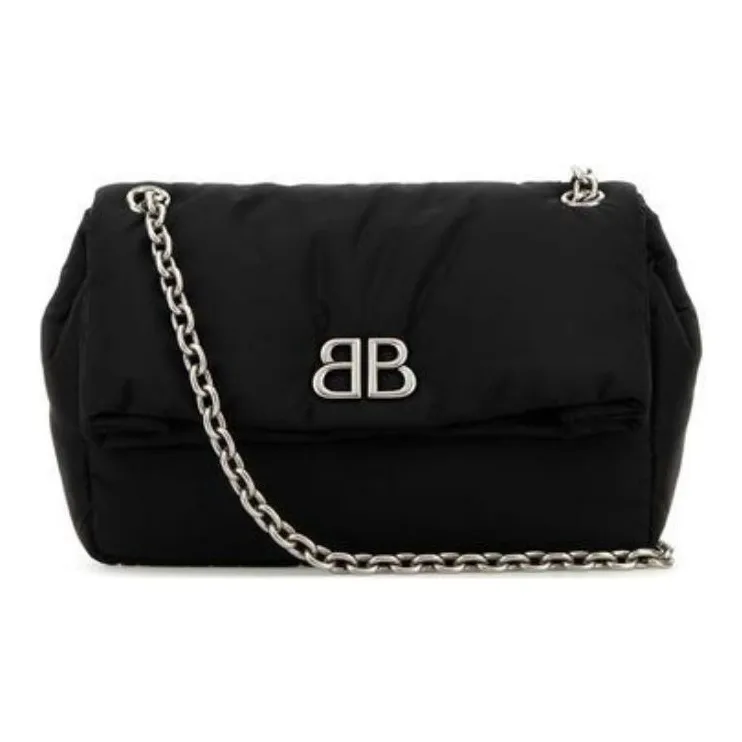 Balenciaga Nylon Shoulder Bag Women's Black-0