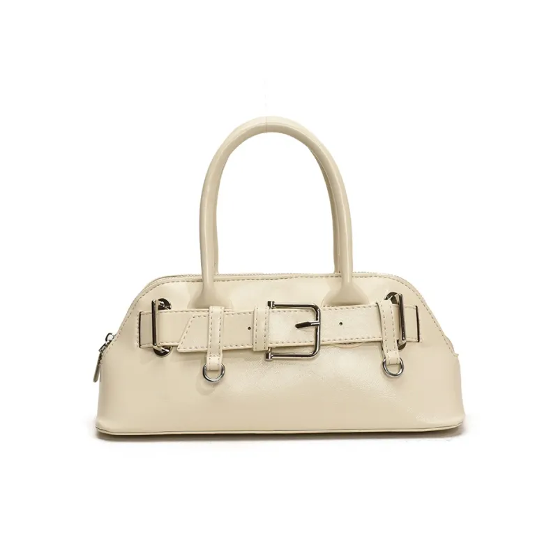 Yalu PU Bowling Bag, Shoulder Bag, Crossbody Bag, Handbag Women's White/Black/Yellow/Pink/Blue-1