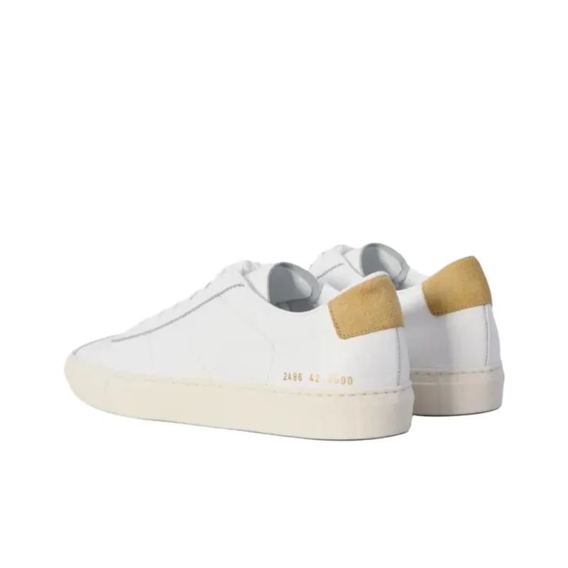 COMMON PROJECTS Tennis Classic Low Top Skateboard Shoes Men's White-3