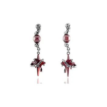 KING OF BLING 925 Sterling Silver Pin, Alloy, Resin Earrings Unisex